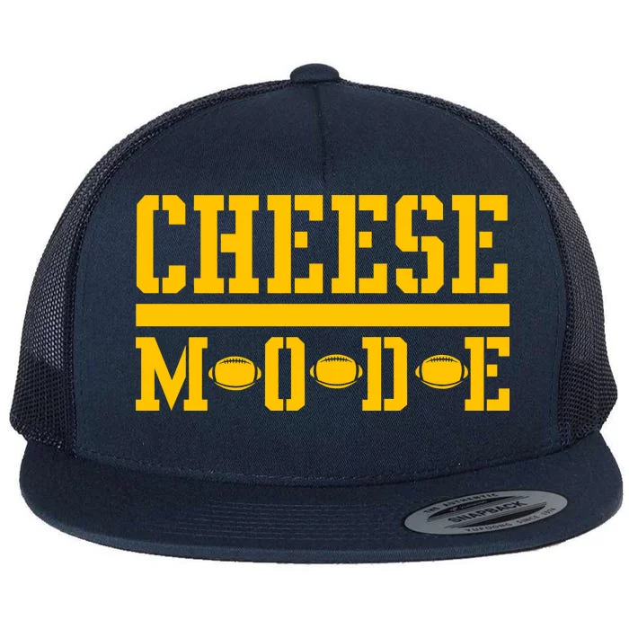 Cheese Mode Football Fan Flat Bill Trucker Hat