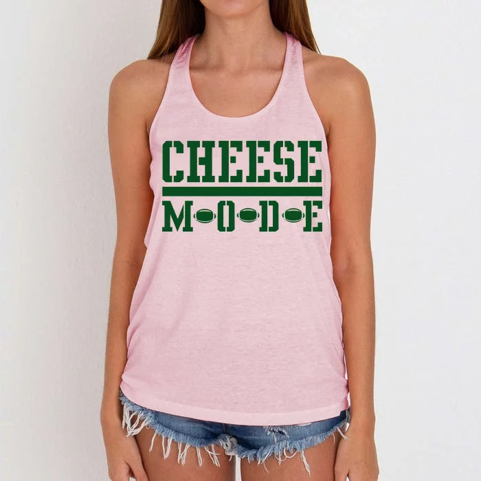 Cheese Mode Football Fan Women's Knotted Racerback Tank