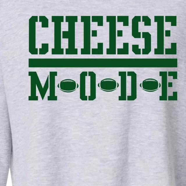 Cheese Mode Football Fan Cropped Pullover Crew