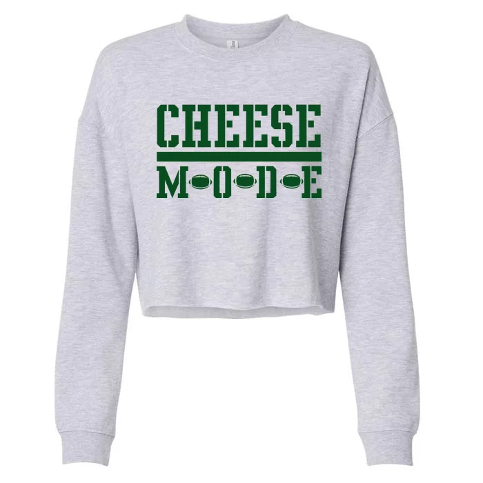 Cheese Mode Football Fan Cropped Pullover Crew