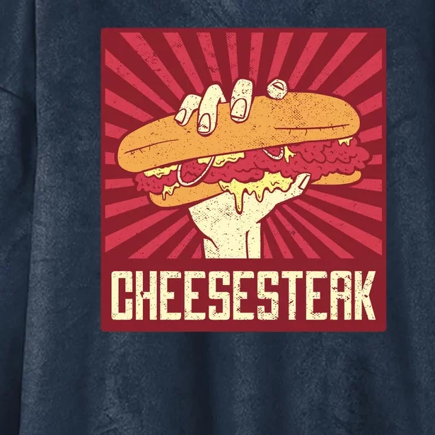 Cheesesteak Hooded Wearable Blanket