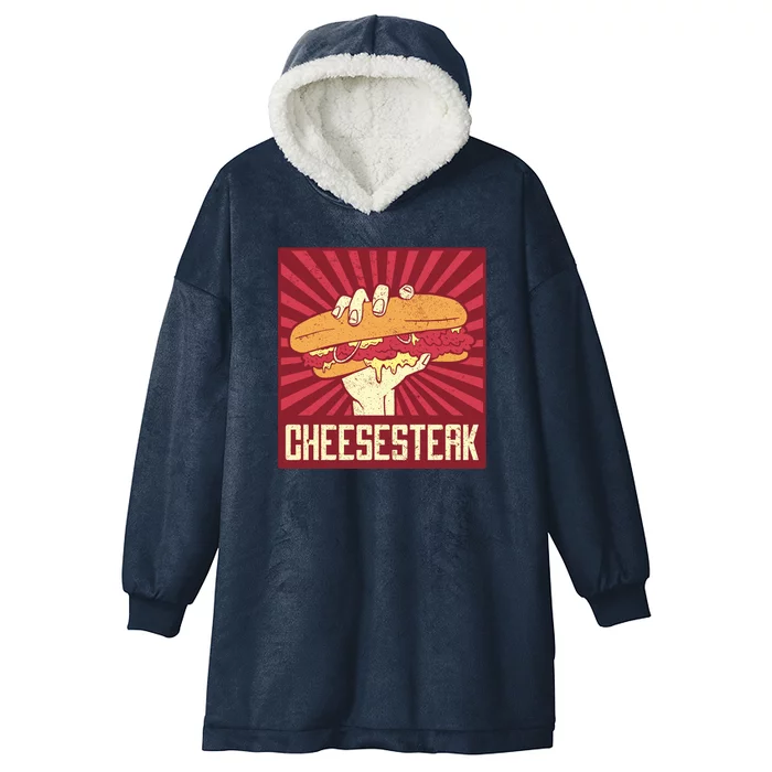 Cheesesteak Hooded Wearable Blanket