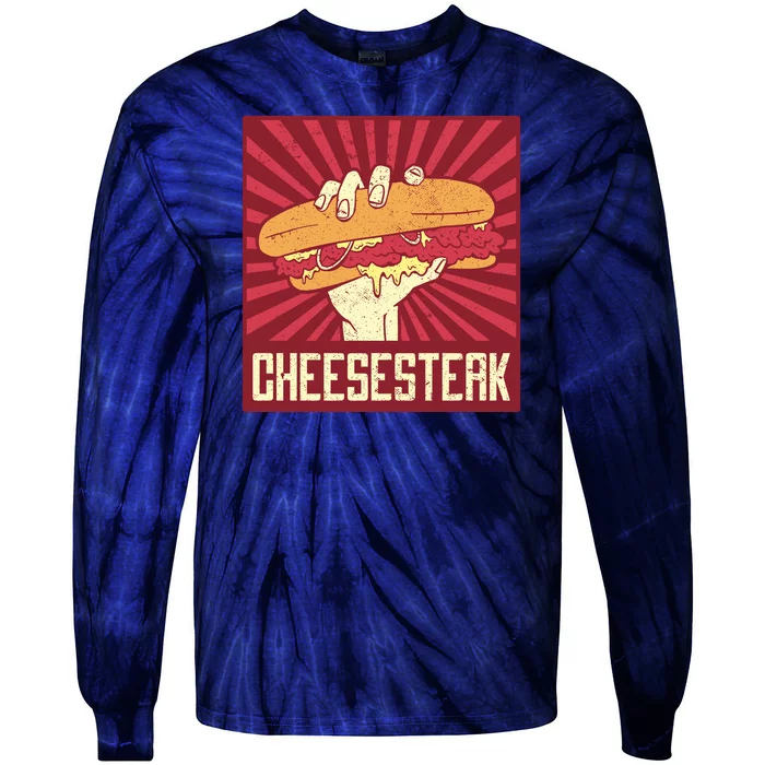 Cheesesteak Tie-Dye Long Sleeve Shirt