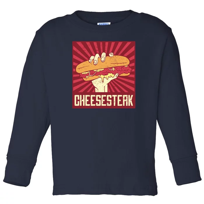 Cheesesteak Toddler Long Sleeve Shirt