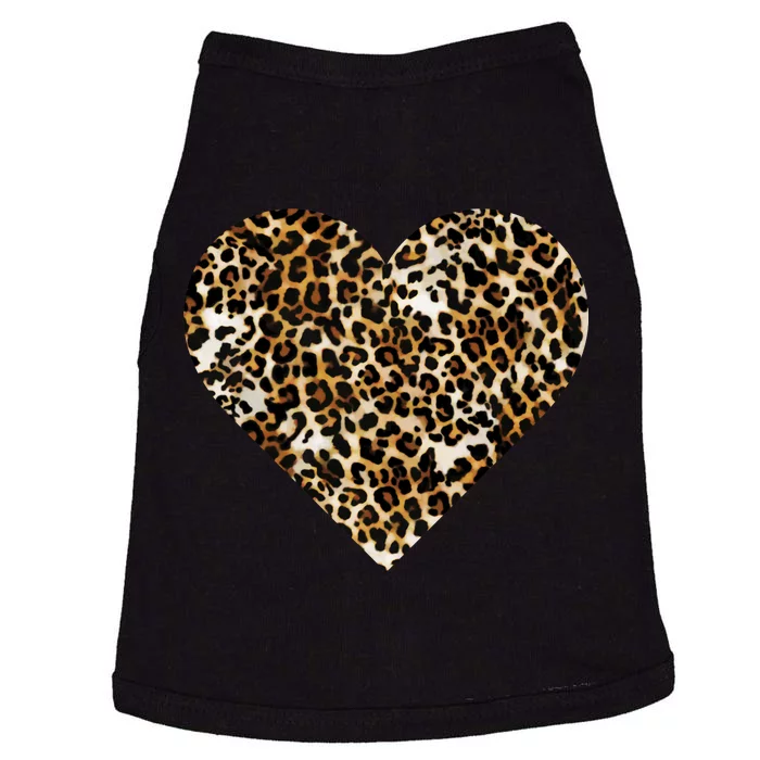 Cheetah Print Heart Doggie Tank