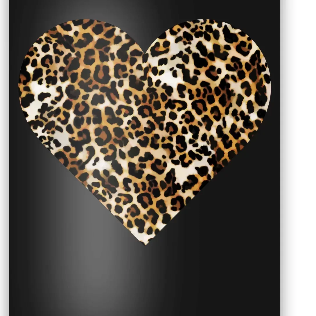 Cheetah Print Heart Poster