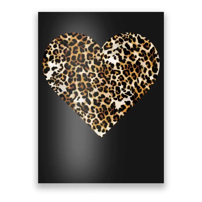 Cheetah Print Heart Poster