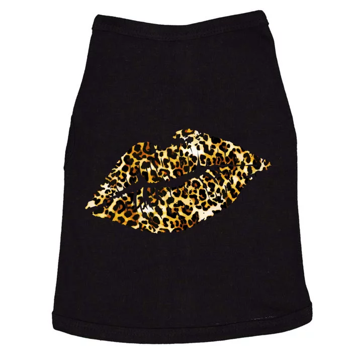 Cheetah Print Skinned Lips Doggie Tank