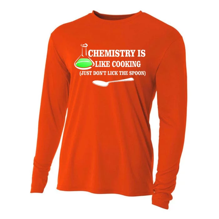 Chemistry Cooking Don't Lick The Spoon Cooling Performance Long Sleeve Crew