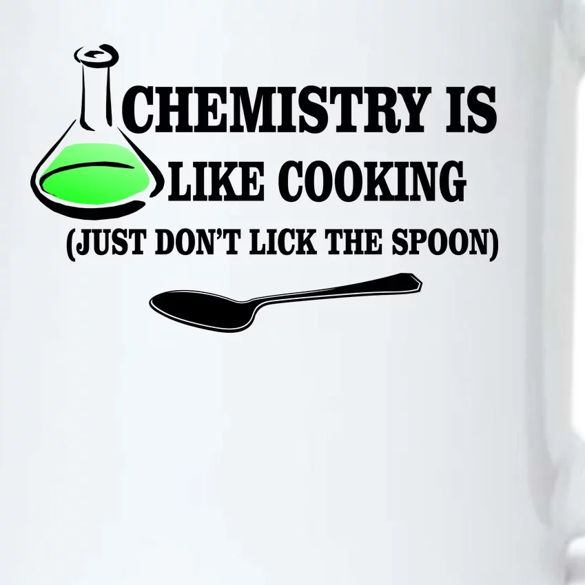 Chemistry Cooking Don't Lick The Spoon Black Color Changing Mug