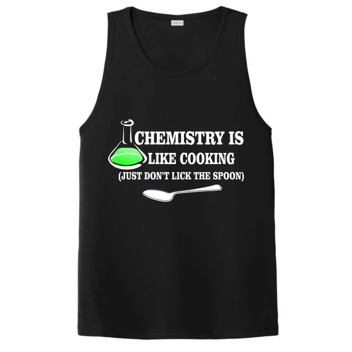 Chemistry Cooking Don't Lick The Spoon Performance Tank