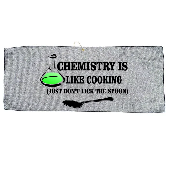 Chemistry Cooking Don't Lick The Spoon Large Microfiber Waffle Golf Towel