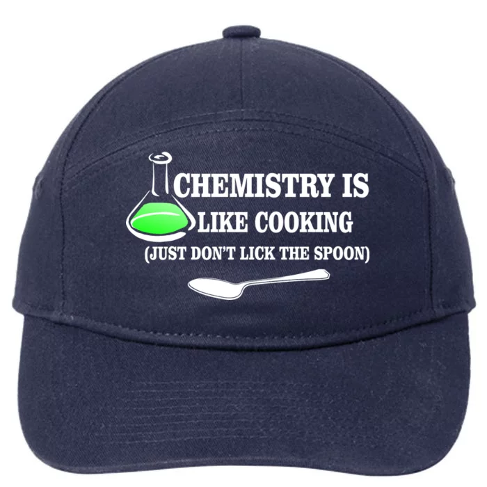 Chemistry Cooking Don't Lick The Spoon 7-Panel Snapback Hat