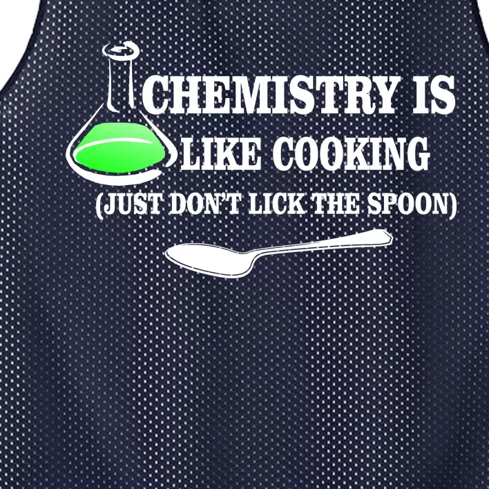 Chemistry Cooking Don't Lick The Spoon Mesh Reversible Basketball Jersey Tank