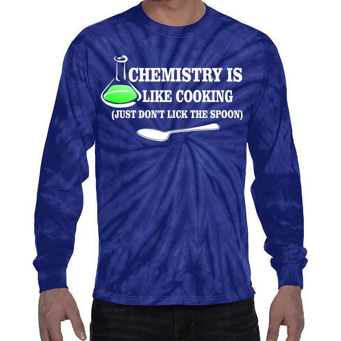 Chemistry Cooking Don't Lick The Spoon Tie-Dye Long Sleeve Shirt