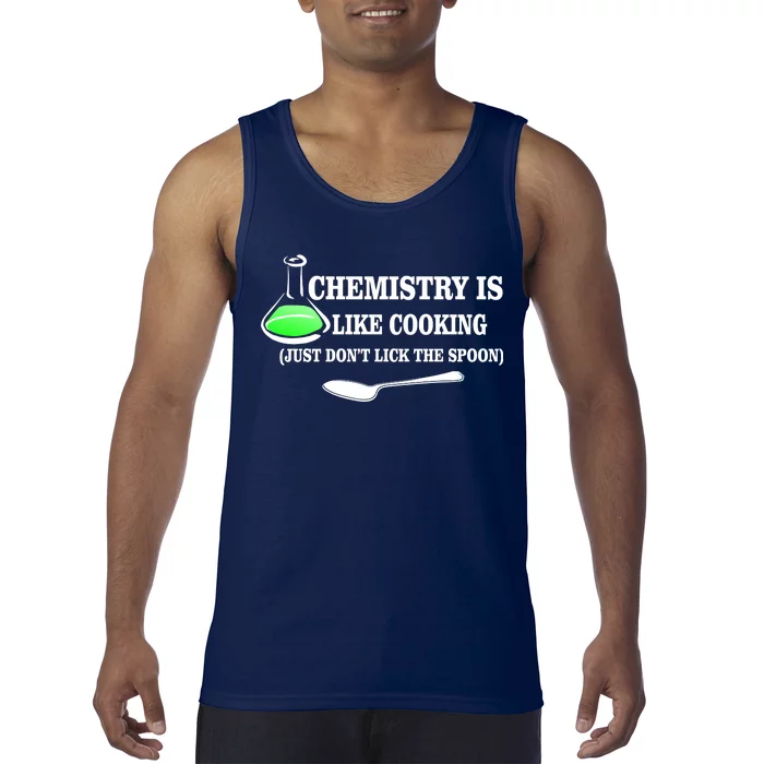 Chemistry Cooking Don't Lick The Spoon Tank Top