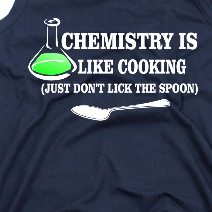 Chemistry Cooking Don't Lick The Spoon Tank Top