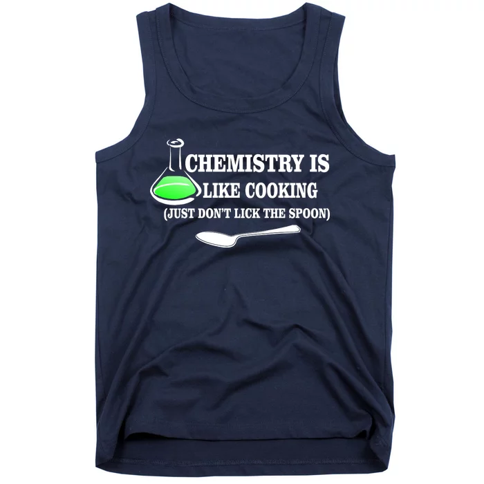 Chemistry Cooking Don't Lick The Spoon Tank Top