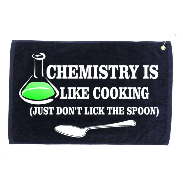 Chemistry Cooking Don't Lick The Spoon Grommeted Golf Towel