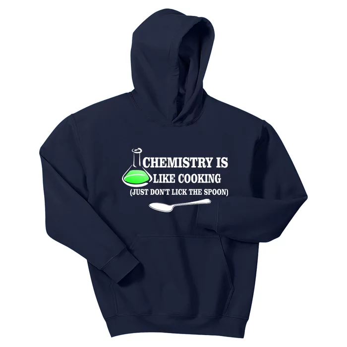 Chemistry Cooking Don't Lick The Spoon Kids Hoodie