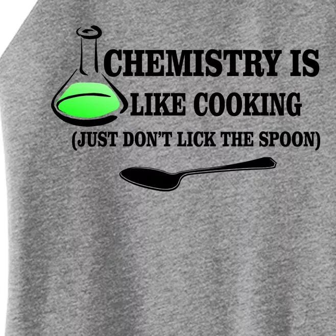 Chemistry Cooking Don't Lick The Spoon Women’s Perfect Tri Rocker Tank