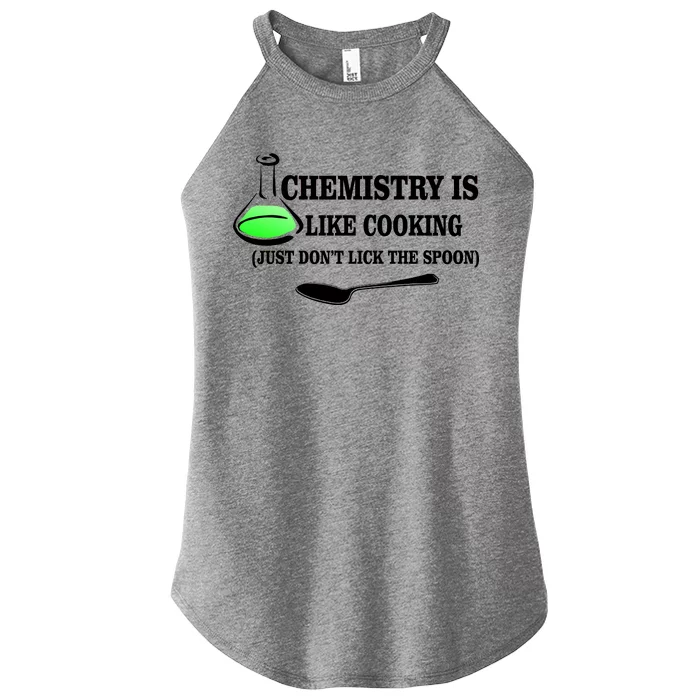 Chemistry Cooking Don't Lick The Spoon Women’s Perfect Tri Rocker Tank