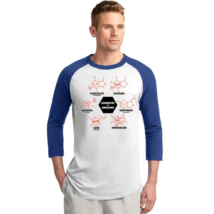 Chemistry Is Awesome Baseball Sleeve Shirt