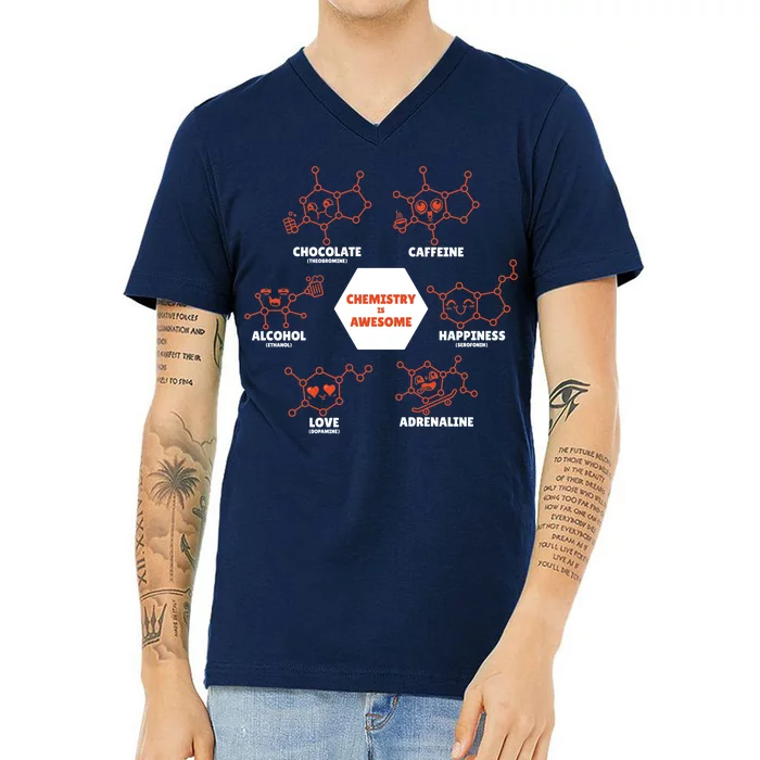 Chemistry Is Awesome V-Neck T-Shirt