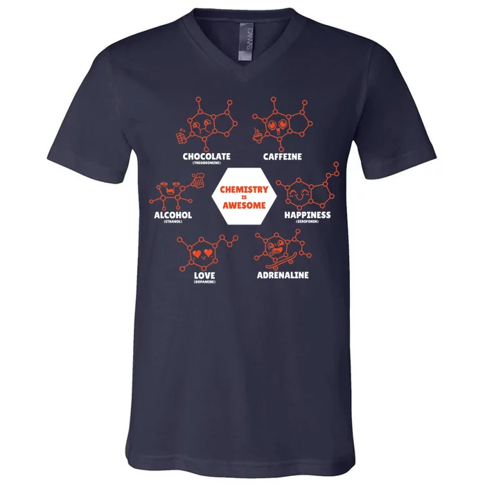 Chemistry Is Awesome V-Neck T-Shirt