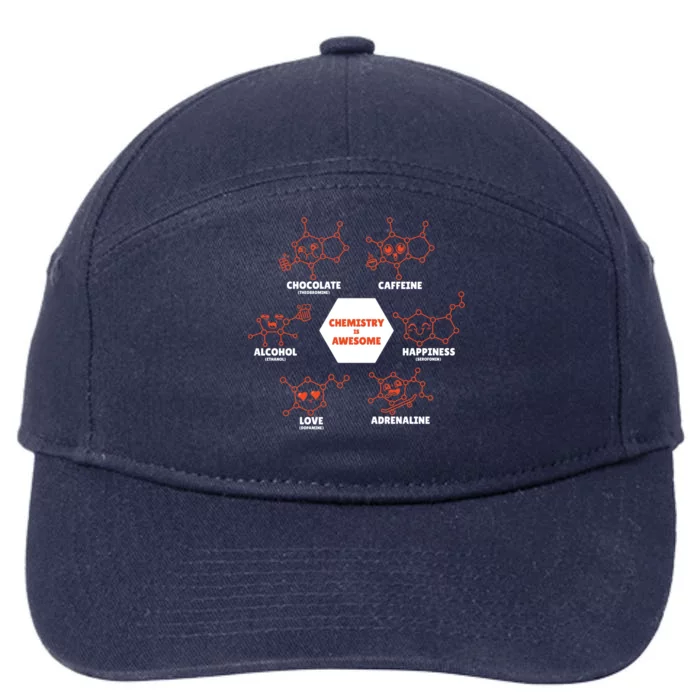 Chemistry Is Awesome 7-Panel Snapback Hat