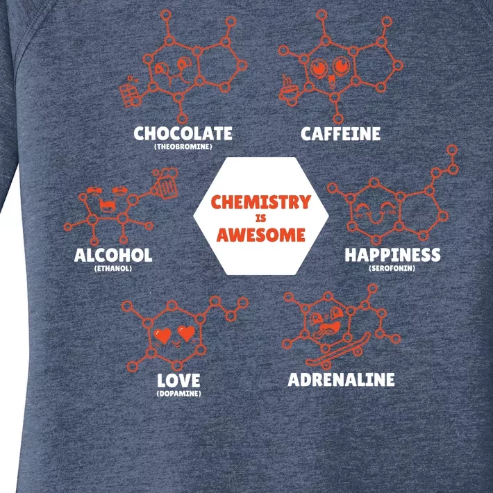 Chemistry Is Awesome Women's Perfect Tri Tunic Long Sleeve Shirt