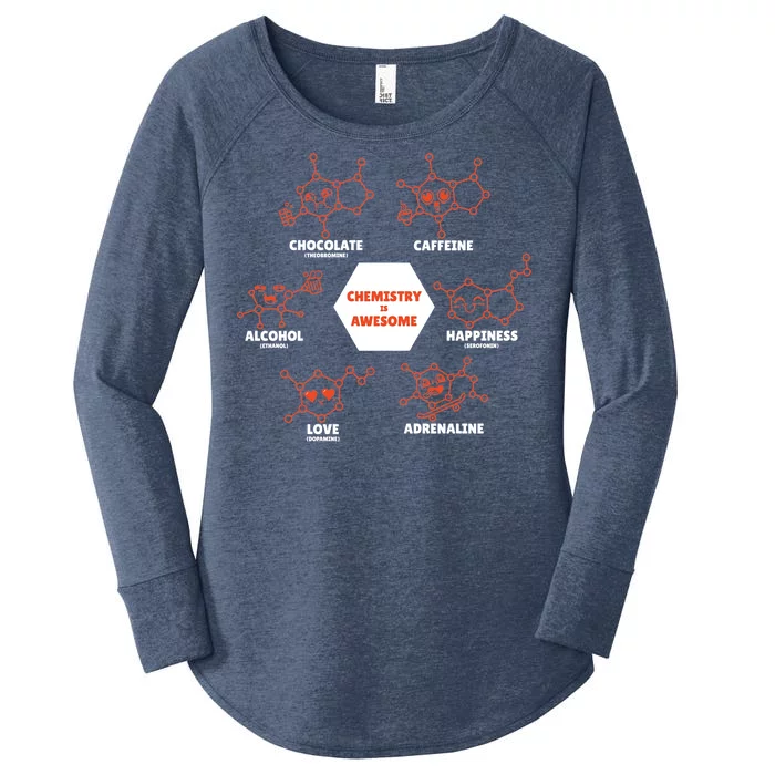 Chemistry Is Awesome Women's Perfect Tri Tunic Long Sleeve Shirt