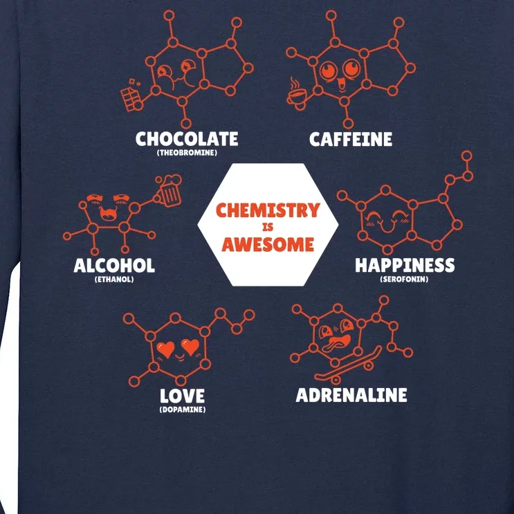 Chemistry Is Awesome Tall Long Sleeve T-Shirt