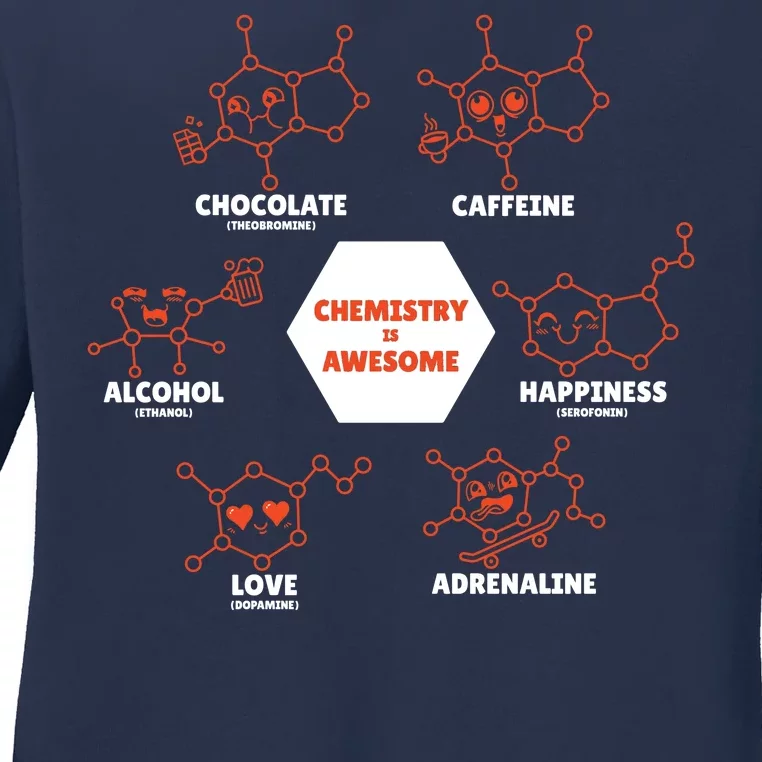 Chemistry Is Awesome Ladies Long Sleeve Shirt