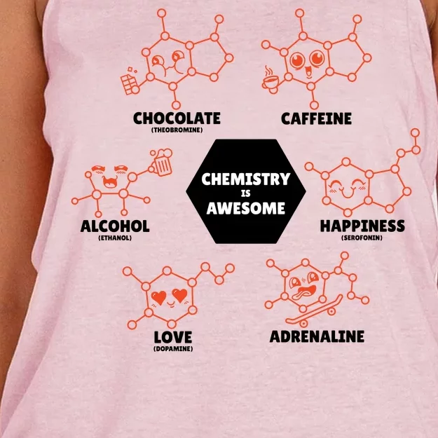 Chemistry Is Awesome Women's Knotted Racerback Tank