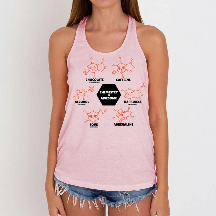 Chemistry Is Awesome Women's Knotted Racerback Tank