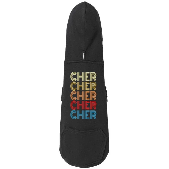 Cher Retro Vintage Style Doggie 3-End Fleece Hoodie