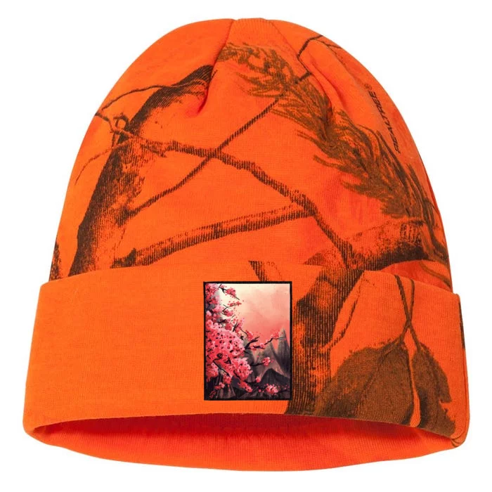 Cherry Blossom Painting Kati - 12in Camo Beanie