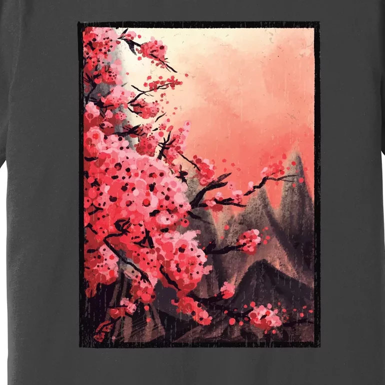 Cherry Blossom Painting Premium T-Shirt