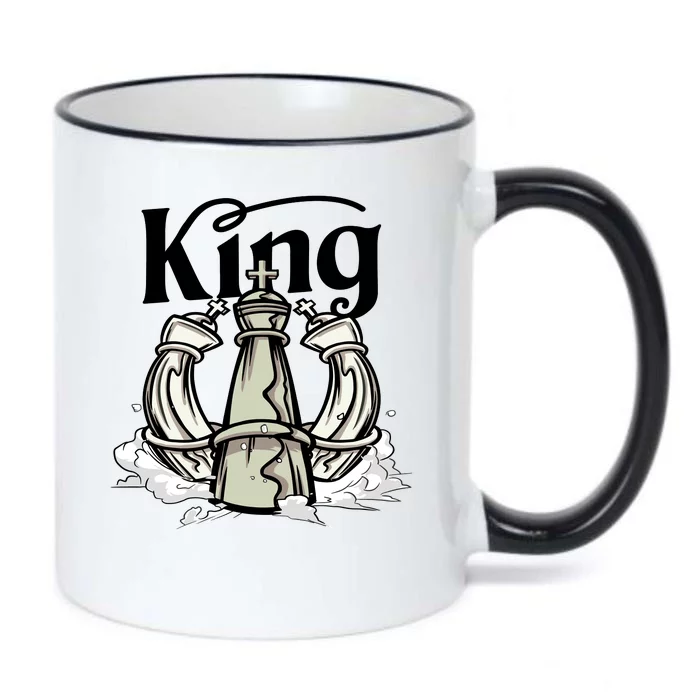 Chess King Black Color Changing Mug