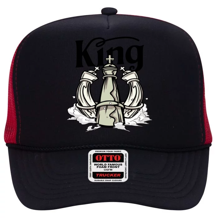 Chess King High Crown Mesh Trucker Hat