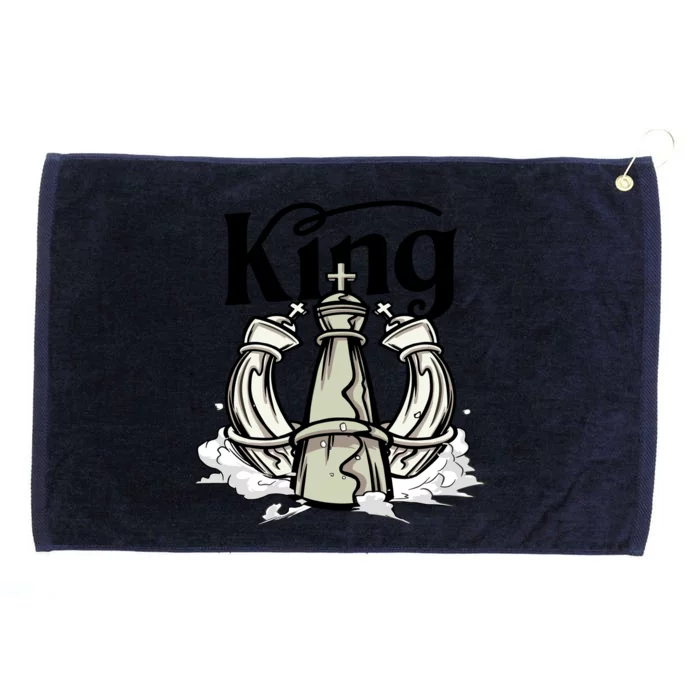 Chess King Grommeted Golf Towel