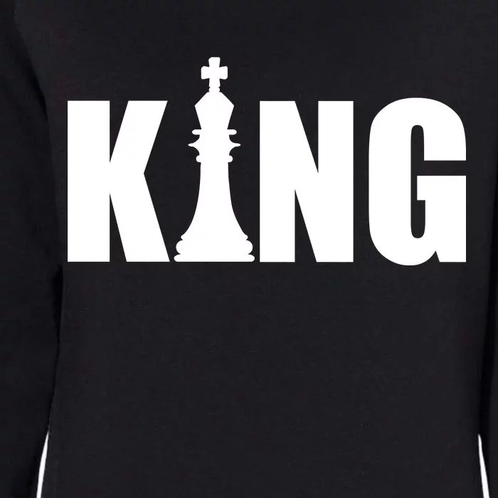 Chess King of the Game Logo Womens California Wash Sweatshirt