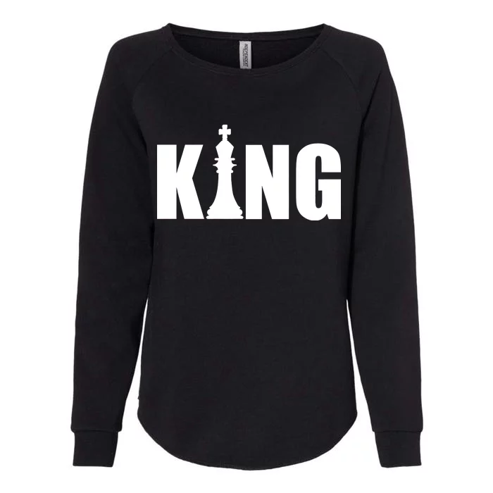 Chess King of the Game Logo Womens California Wash Sweatshirt