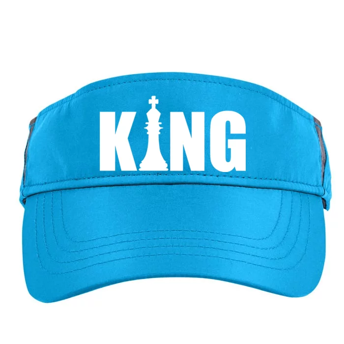 Chess King of the Game Logo Adult Drive Performance Visor