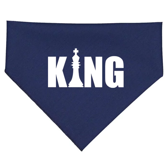 Chess King of the Game Logo USA-Made Doggie Bandana