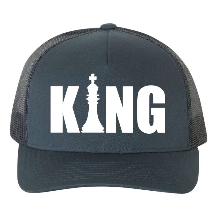 Chess King of the Game Logo Yupoong Adult 5-Panel Trucker Hat