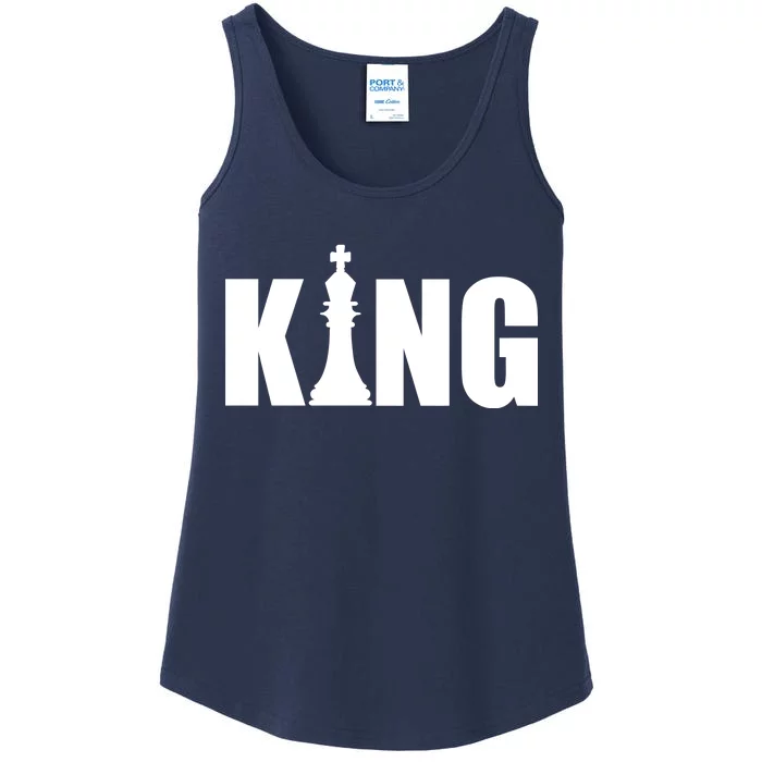 Chess King of the Game Logo Ladies Essential Tank