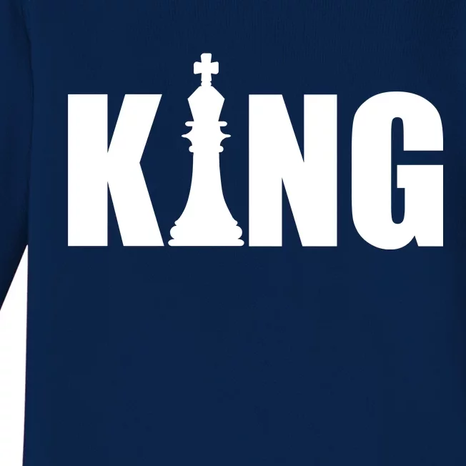 Chess King of the Game Logo Baby Long Sleeve Bodysuit