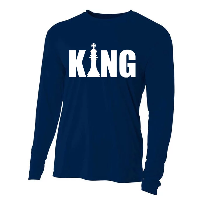 Chess King of the Game Logo Cooling Performance Long Sleeve Crew